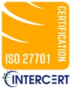 Certifieringsmärke från Intercert, ISO 27701