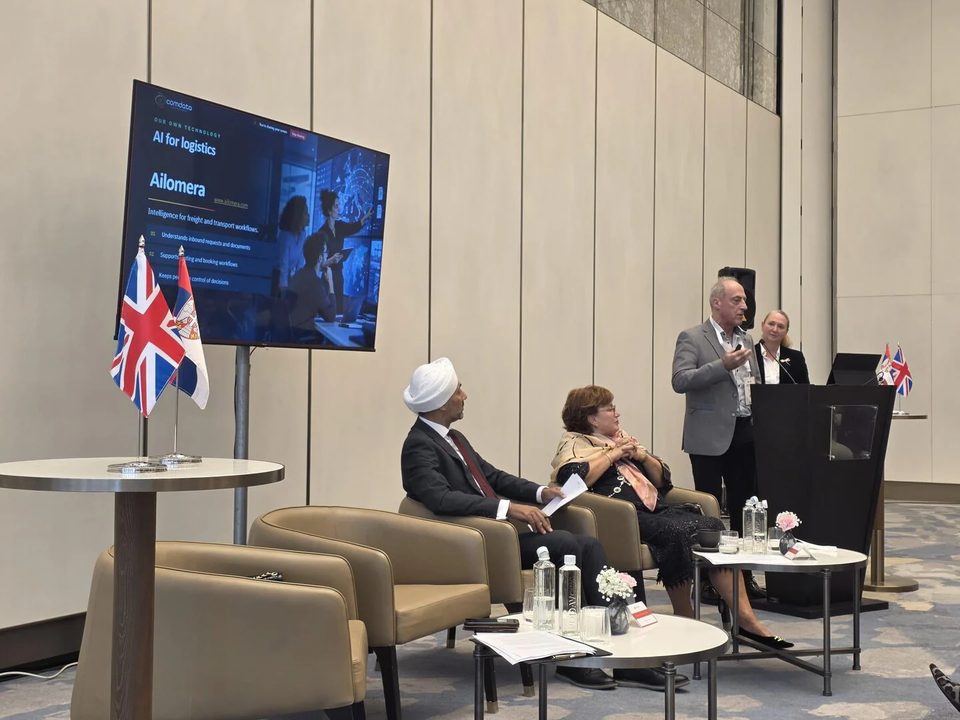 ComDatas presentation på Brittisk-serbiska handelskammarens årsmöte i Belgrad
